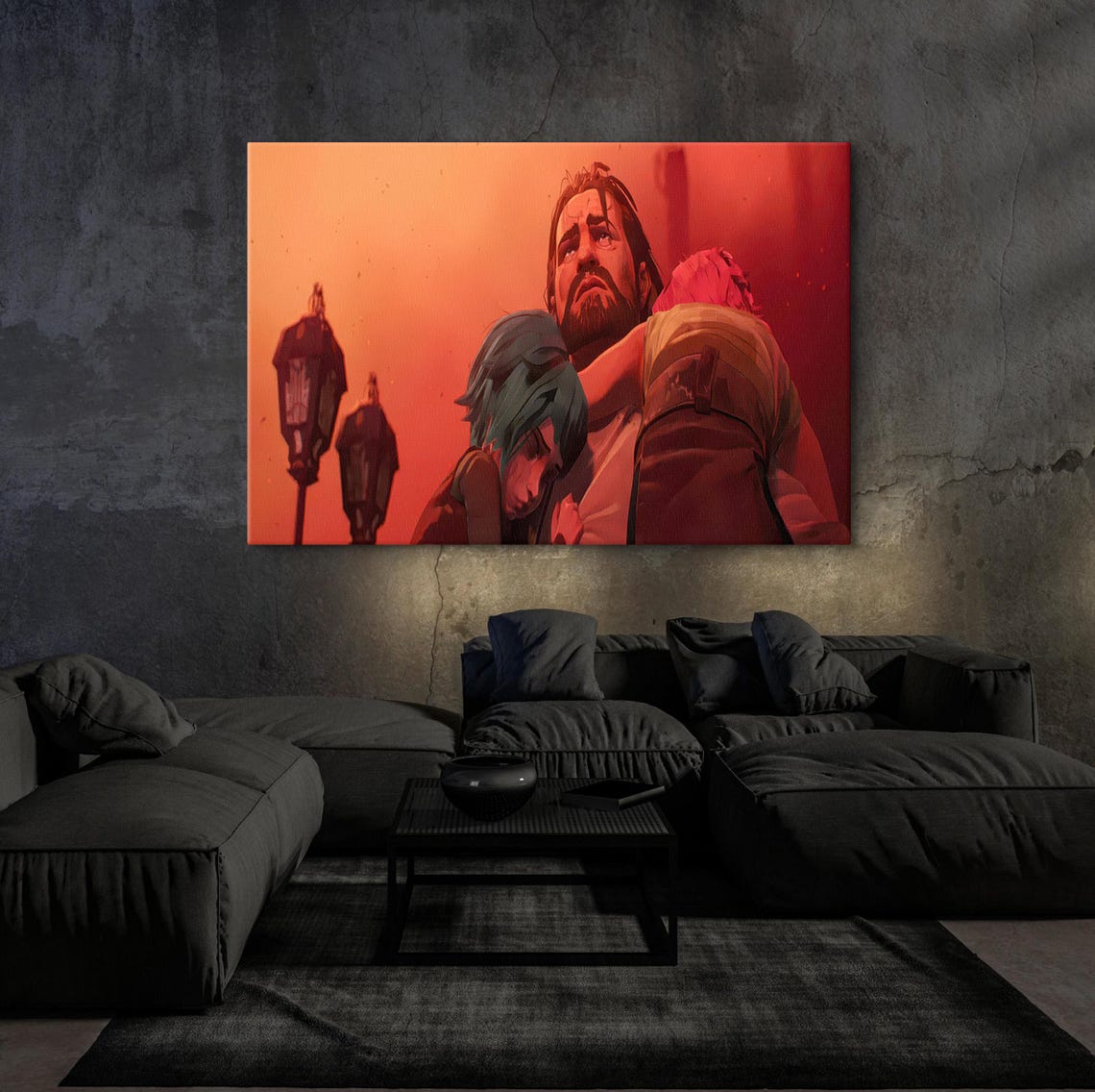 Arcane Jinx Poster Arcane Movie Prit Vander Print The Salvation Of Vi And Powder Arcane Opening Scene Poster Game Room Art Gamer Gift - Image 4