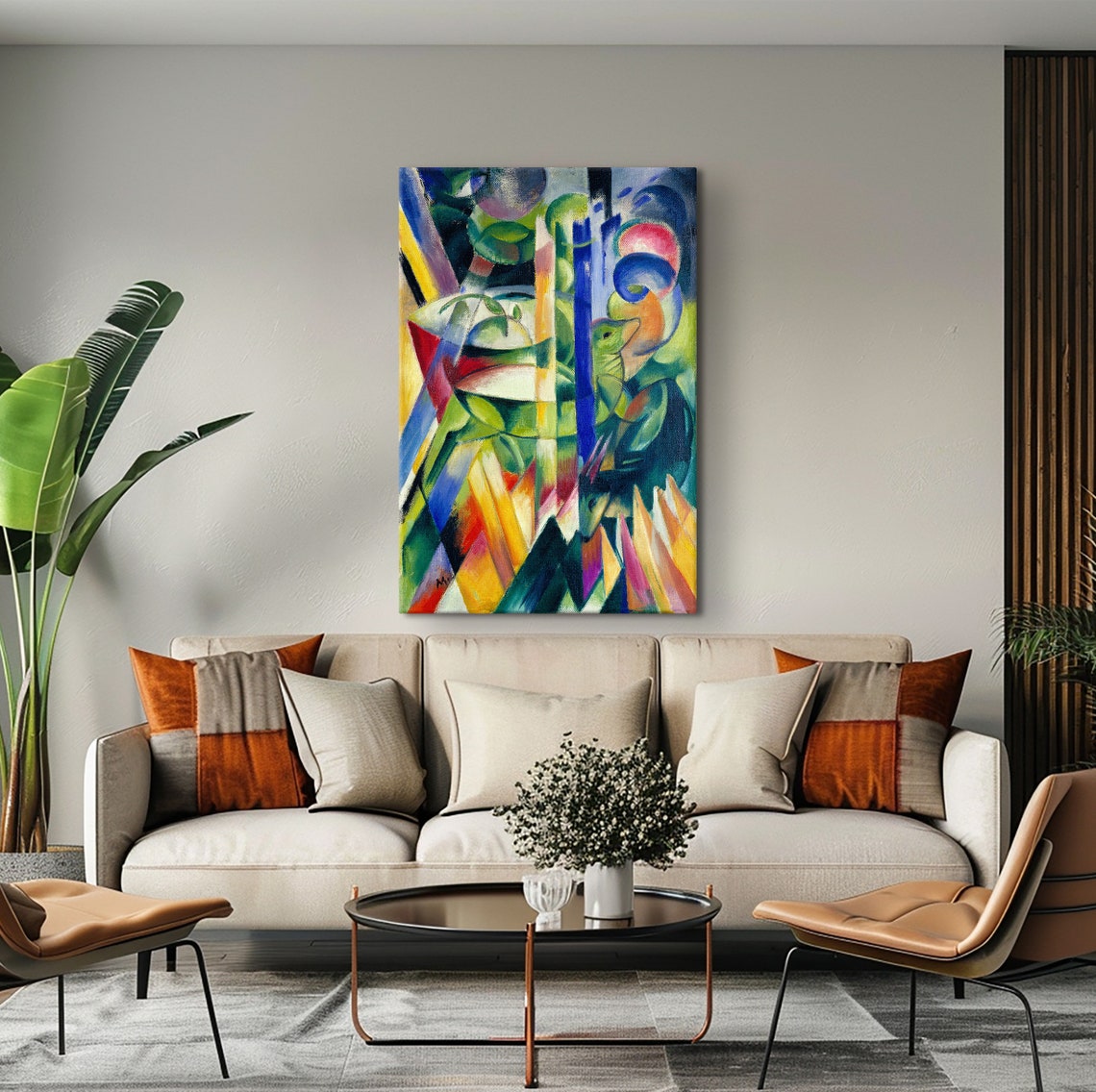 Franz Marc Little Mountain Goats Vibrant Abstract Animal Poster - Image 3