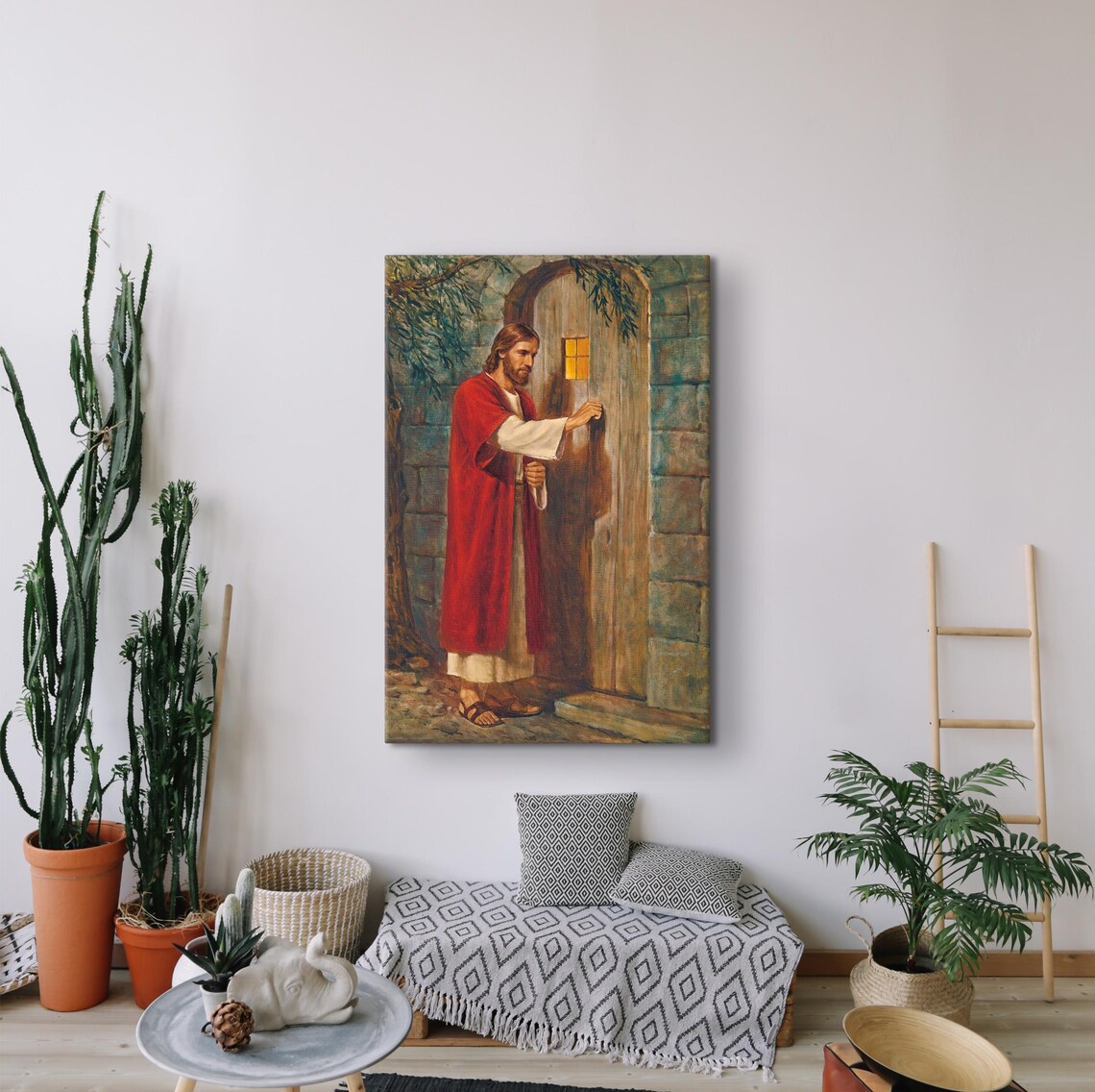 Jesus Christ Knocking at the Door Art Print - Image 3