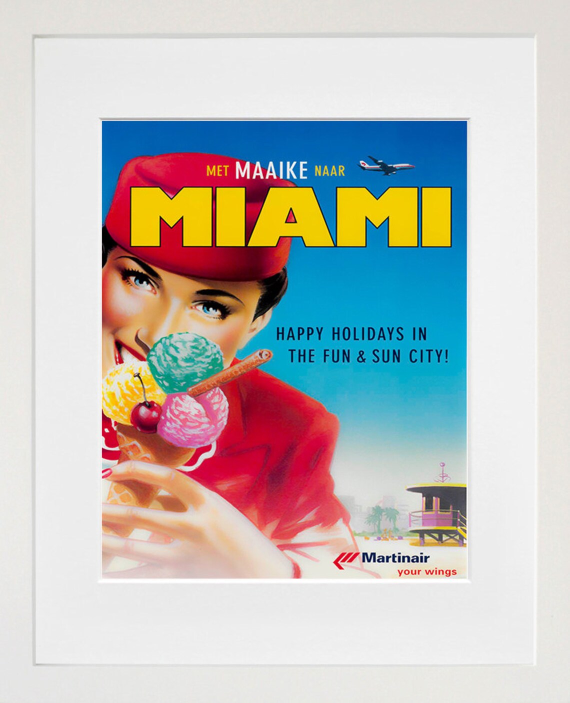 Miami Vintage Travel Poster, Florida Art Print - Image 2