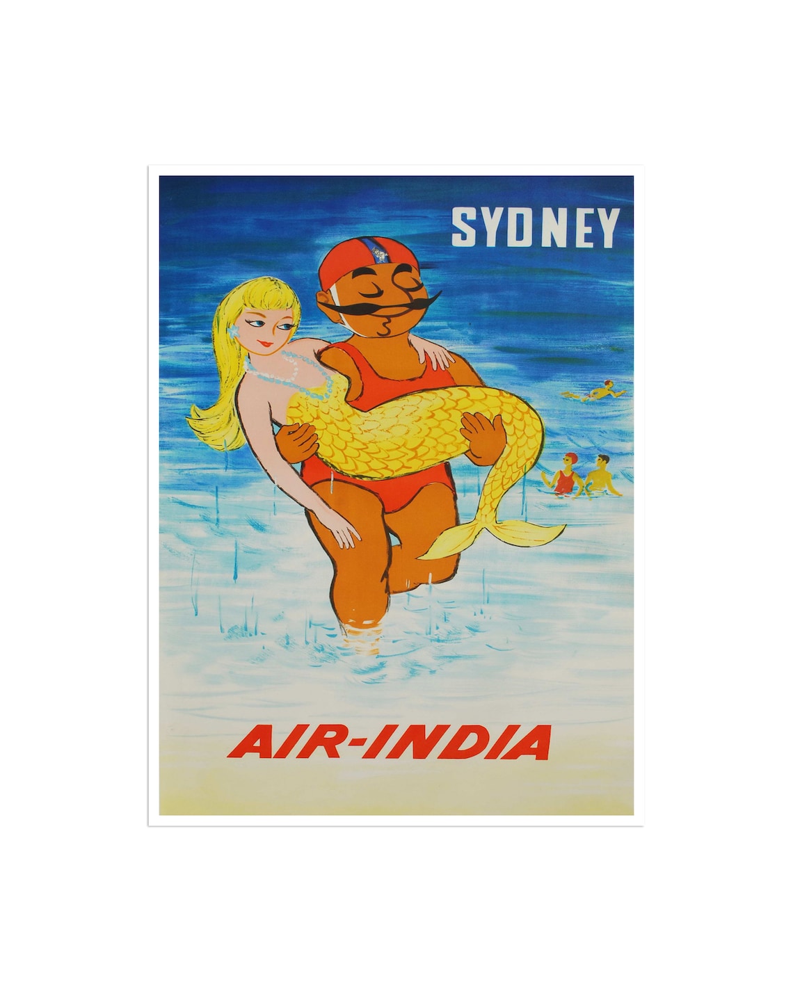 Sydney Australia Vintage Travel Poster Art Print