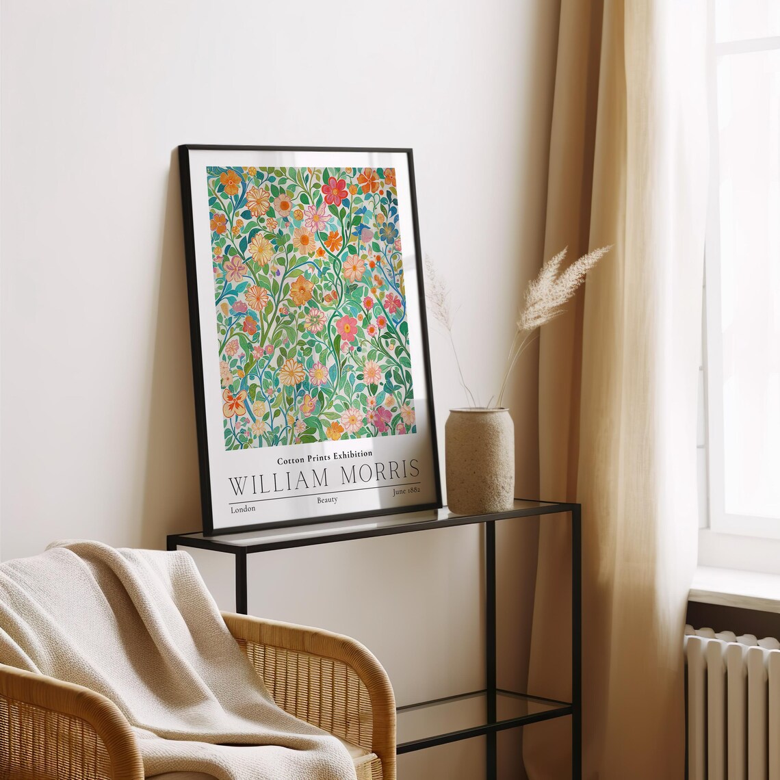 William Morris Vintage Poster, Textile Wall Art - Image 2
