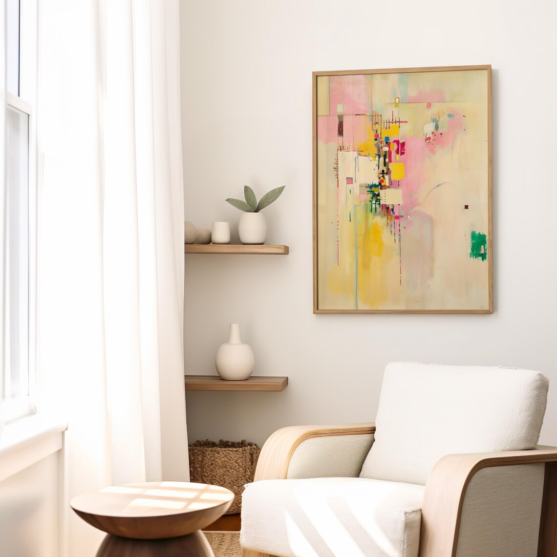 Modern Abstract Minimalist Contemporary Art Print - Image 3