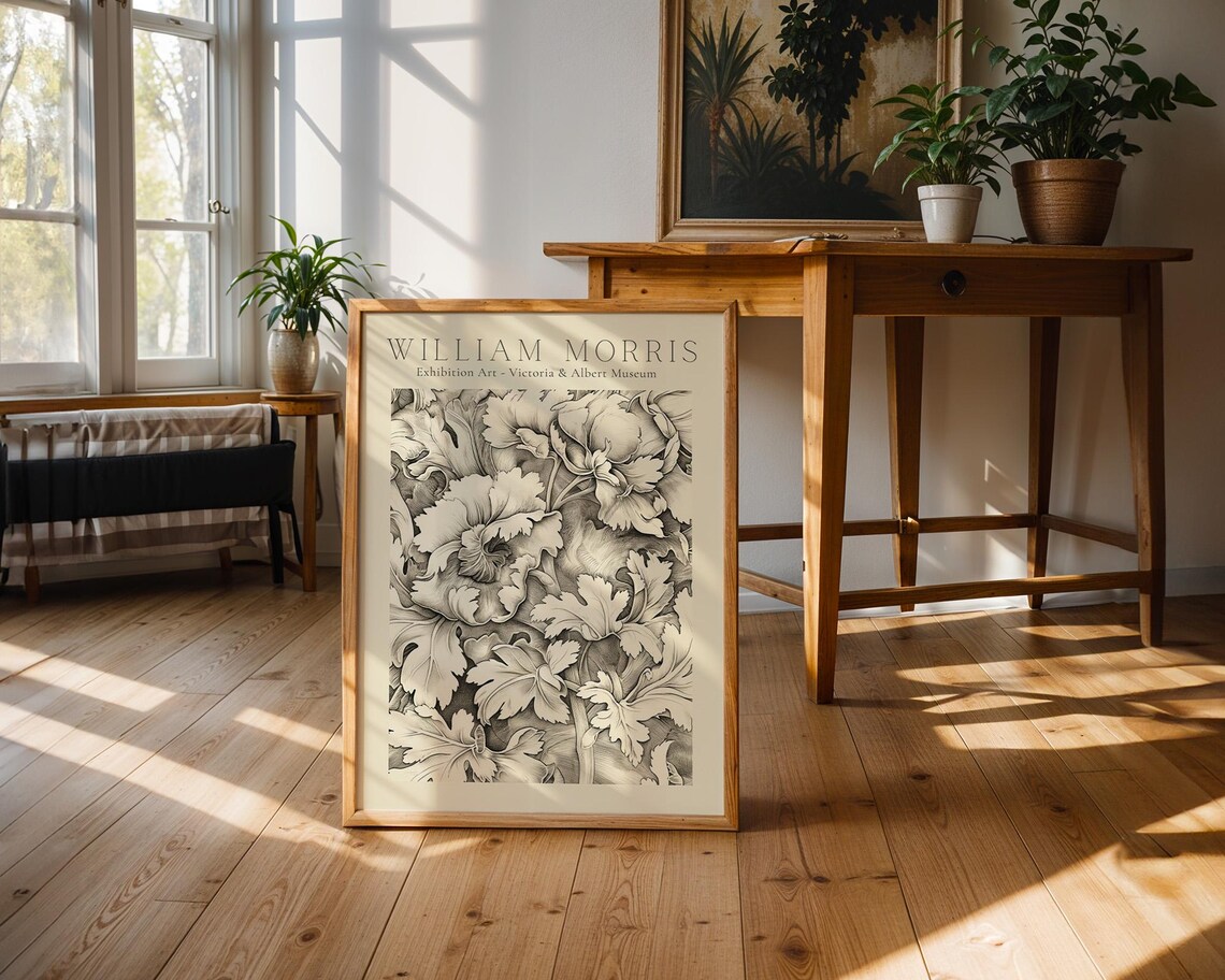 William Morris Vintage Botanical Wall Art Print - Image 3