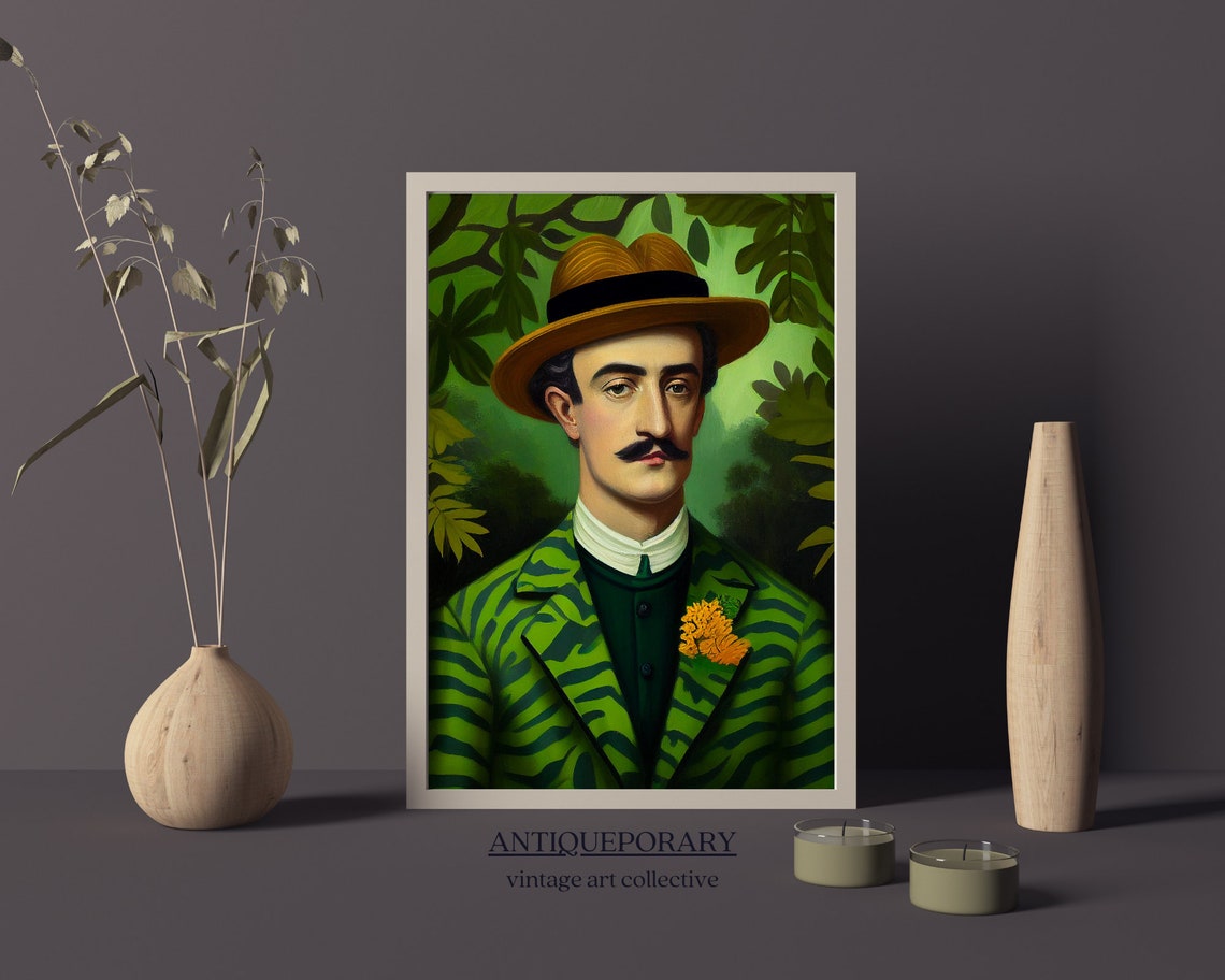 Stunning Landscape Photography Vintage Man Custom Oil Portrait Landscape Paintings Portrait Oil Paint Moody Portrait Print - Image 5