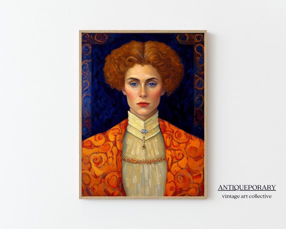 Women Portrait Painting Elegant Portrait Female Oil Painting Moody Antique Art Antique Oil Portrait Young Woman Portrait