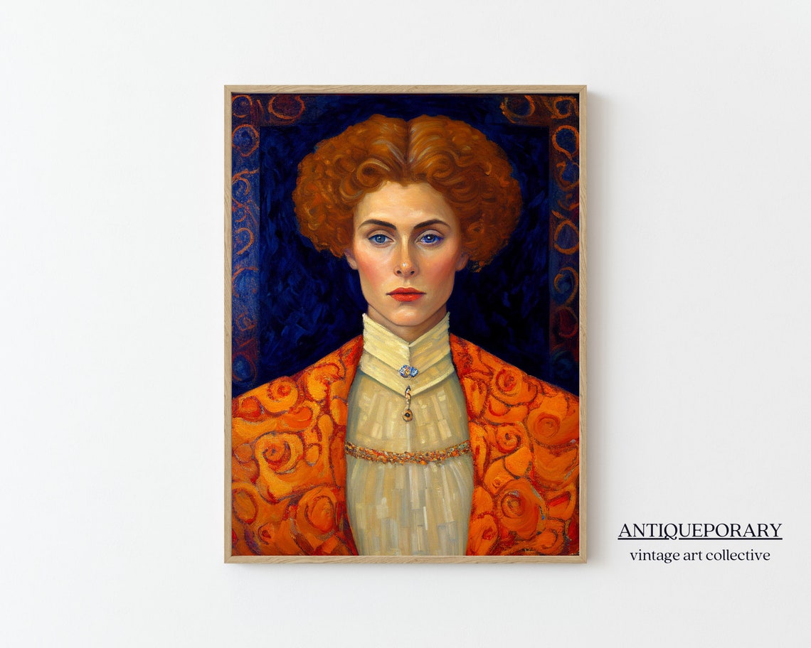 Women Portrait Painting Elegant Portrait Female Oil Painting Moody Antique Art Antique Oil Portrait Young Woman Portrait