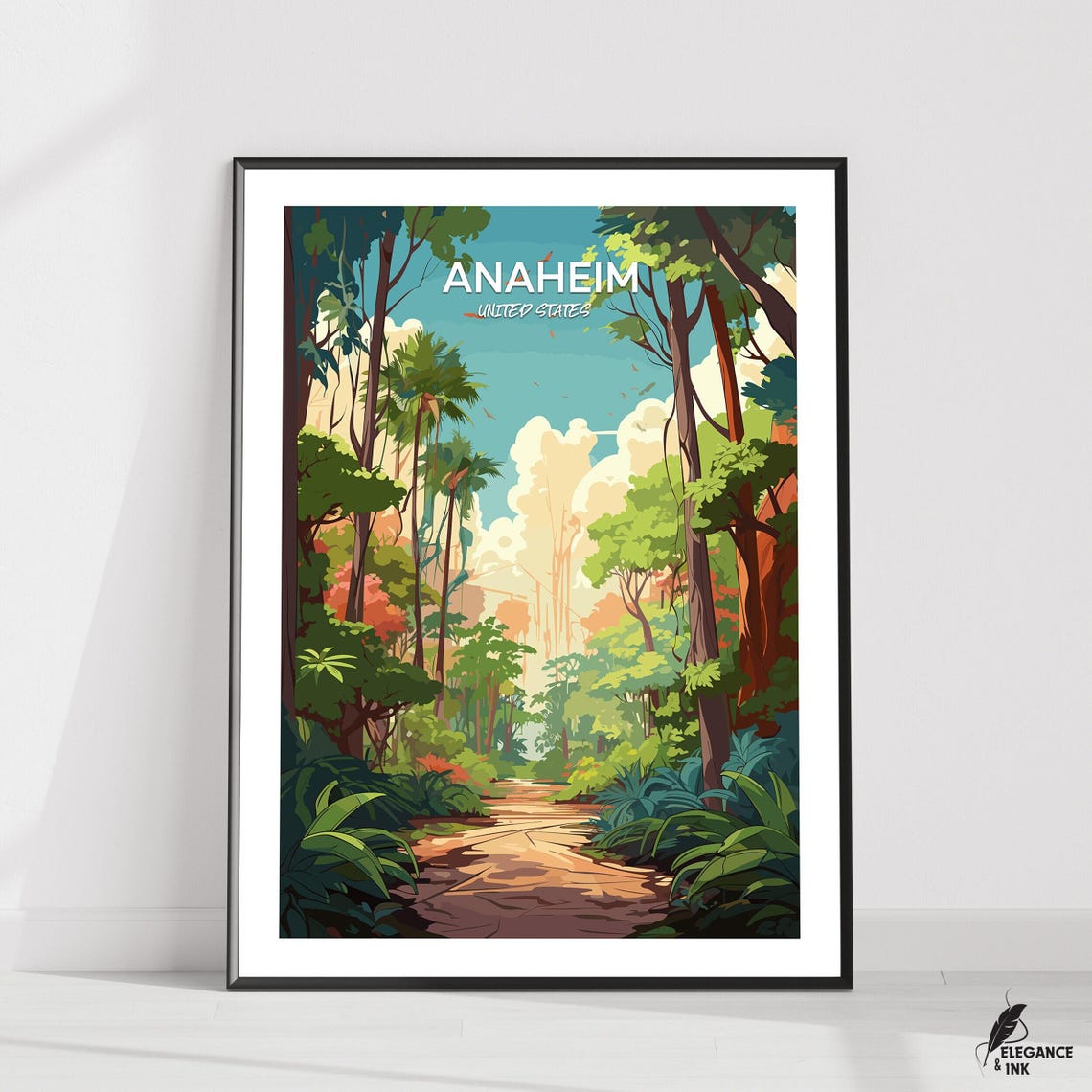 Anaheim Travel Print Wall Artanaheim Minimalist Painting Home Decoranaheim City Photoanaheim Modern Poster Artwork