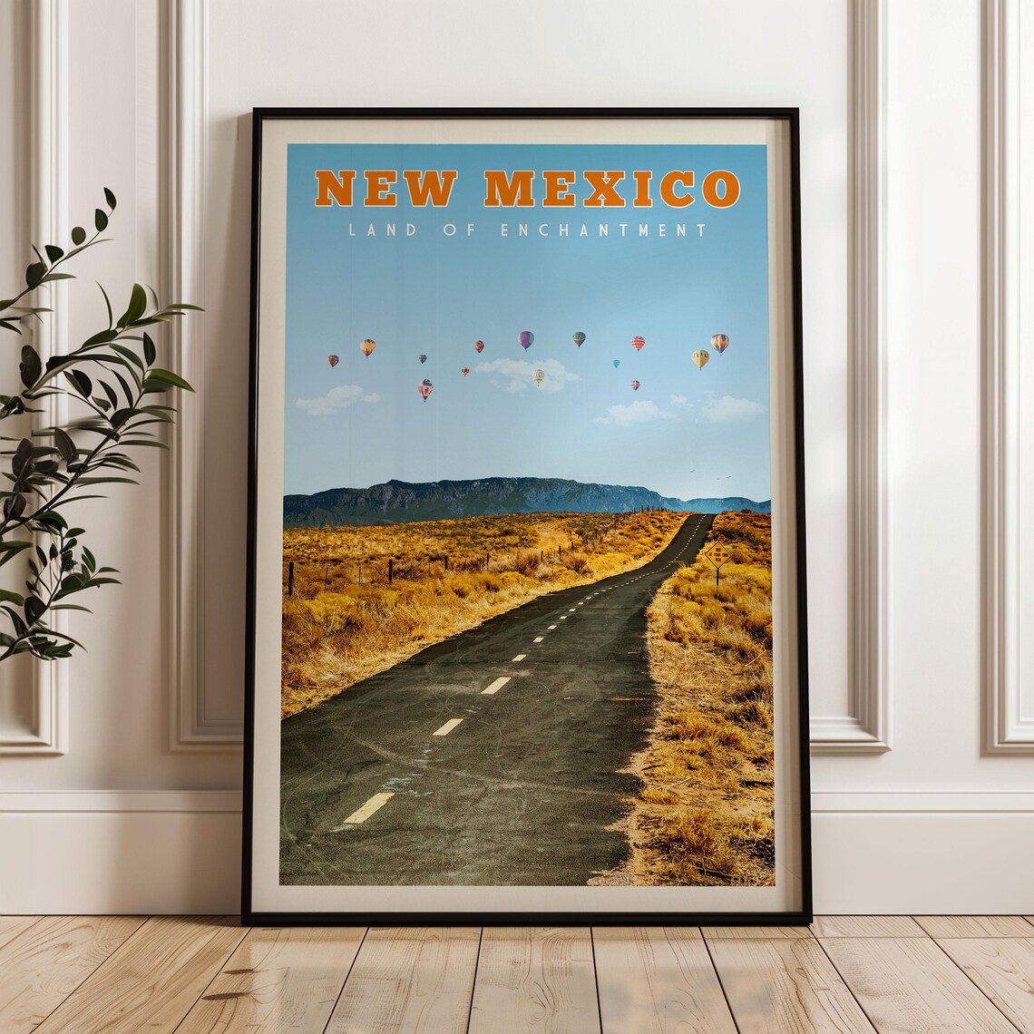 New Mexico Vintage Southwest Map Travel Poster