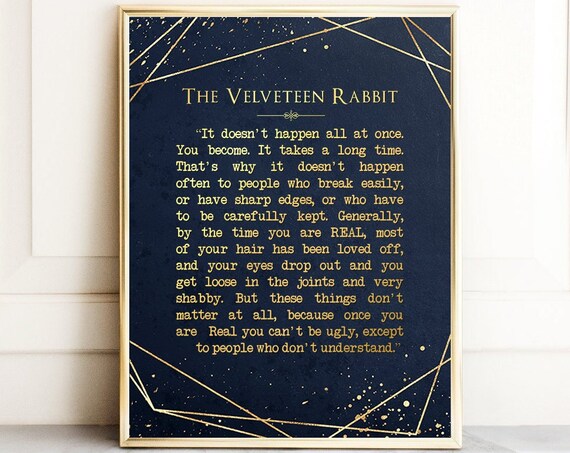 Velveteen Rabbit, Margery Williams Literary Art Print