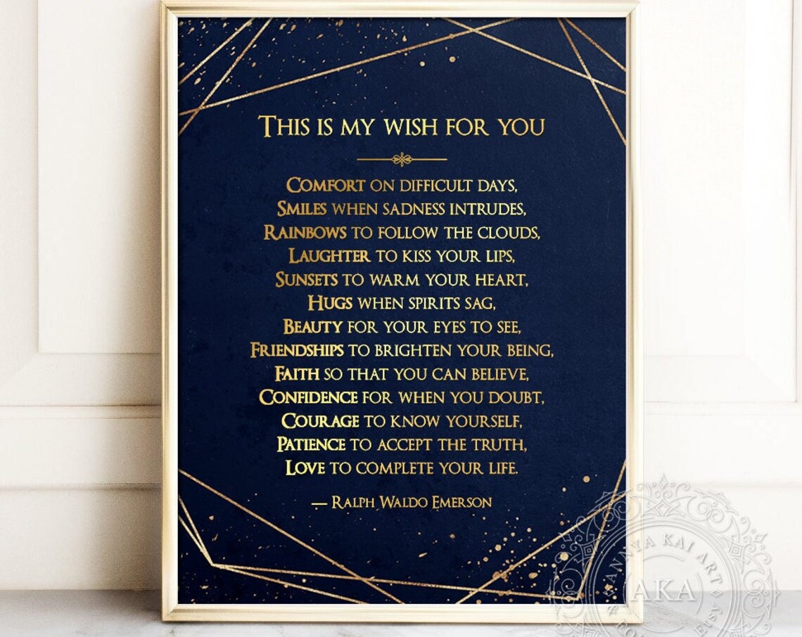 Ralph Waldo Emerson Quote Inspirational Art Print