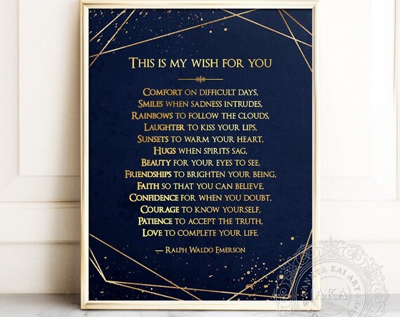 Ralph Waldo Emerson Quote Inspirational Art Print
