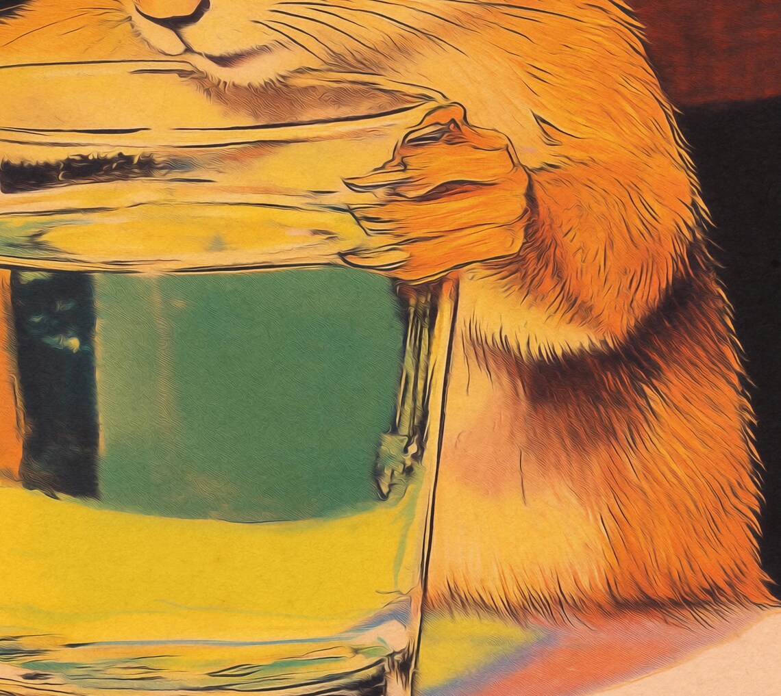 Retro Vintage Squirrel Illustration, Quirky Art Print - Image 2