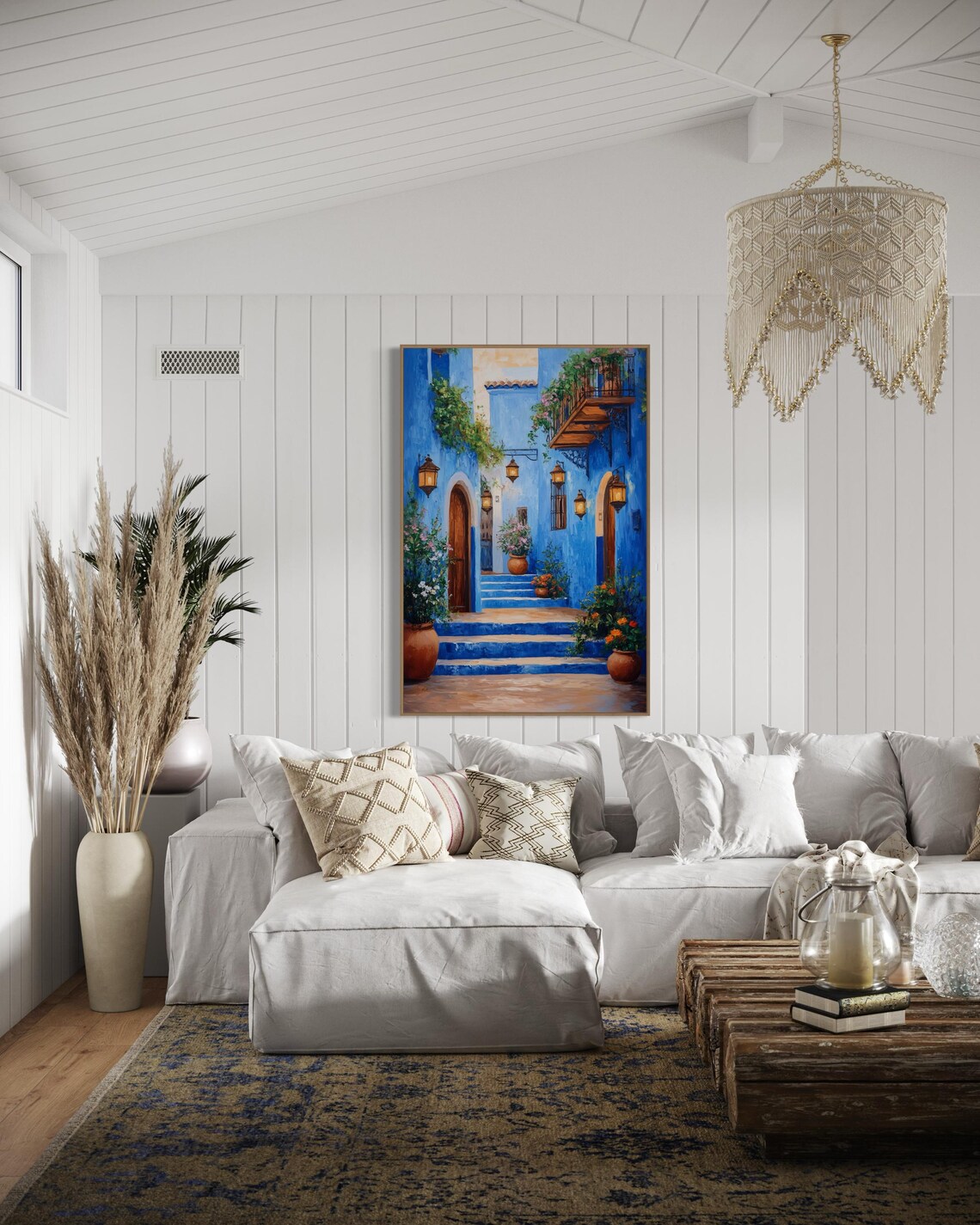 Moroccan Street Travel Poster, Rustic Boho Decor - Image 3