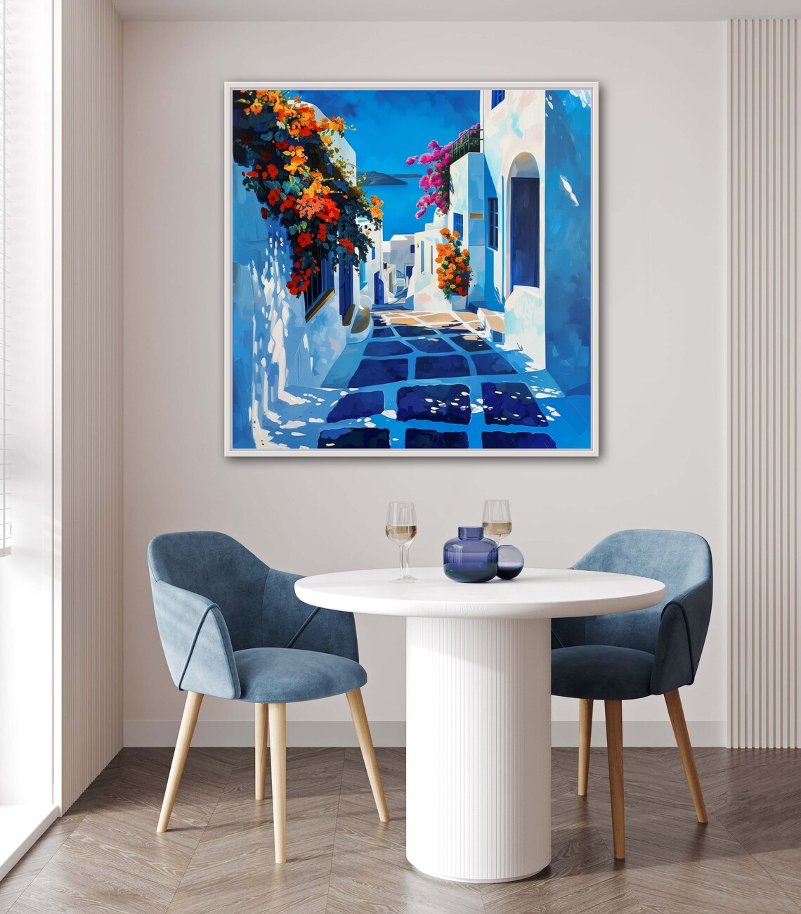 Mykonos Street, Mediterranean Travel Poster - Image 4