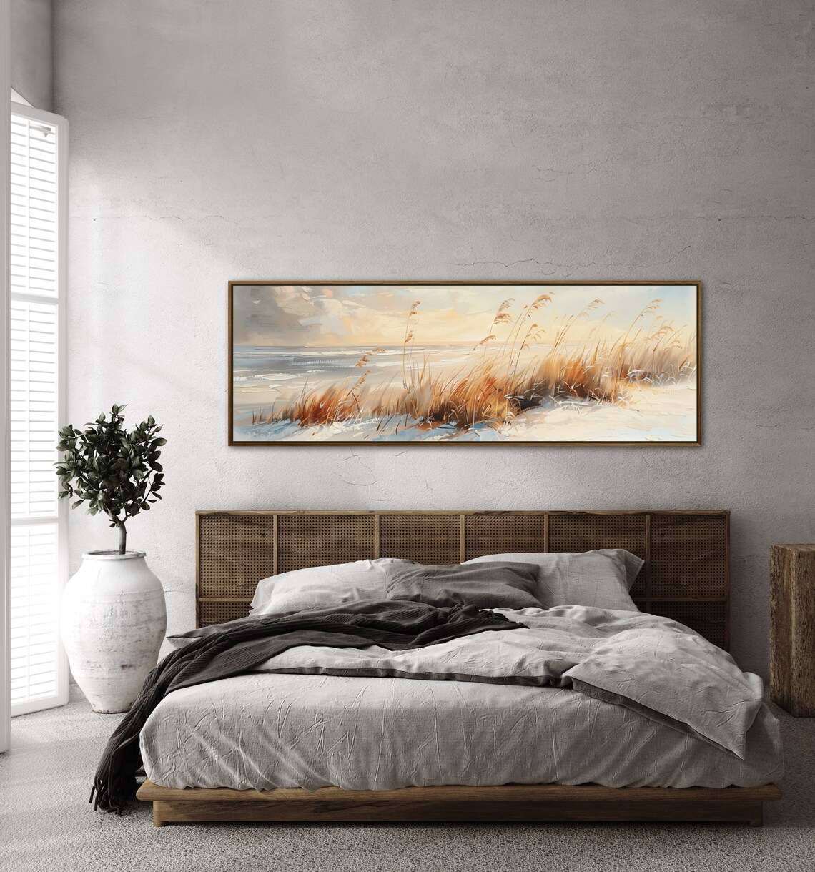 Seaside Sunrise Coastal Panorama, Beach House Art Print - Image 2