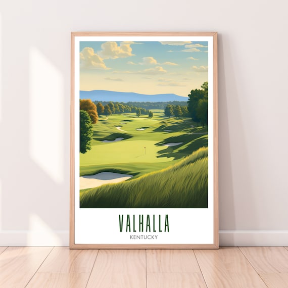 Valhalla Poster Valhalla Print Valhalla Valhalla Wall Art Valhalla Golf Course Golf Gift Idea Pga Championship