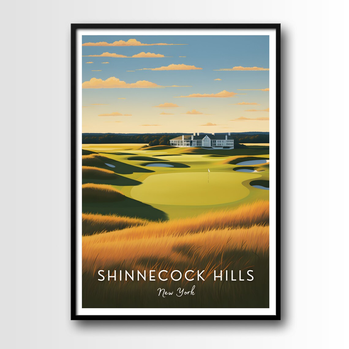 Shinnecock Hills Golf Course Art Print, Golf Gift - Image 2