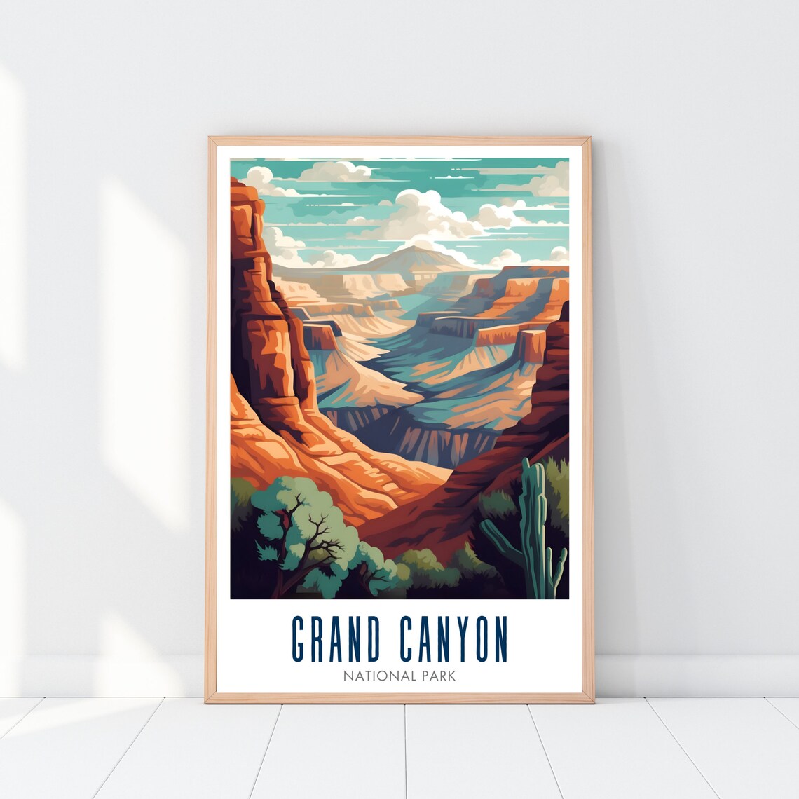 Grand Canyon Travel Poster, National Park Wall Art Print - Image 2