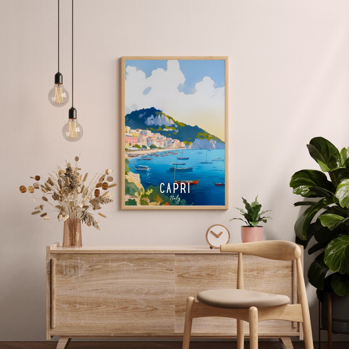 Capri Travel Poster, Italy Wall Art Print - Image 2