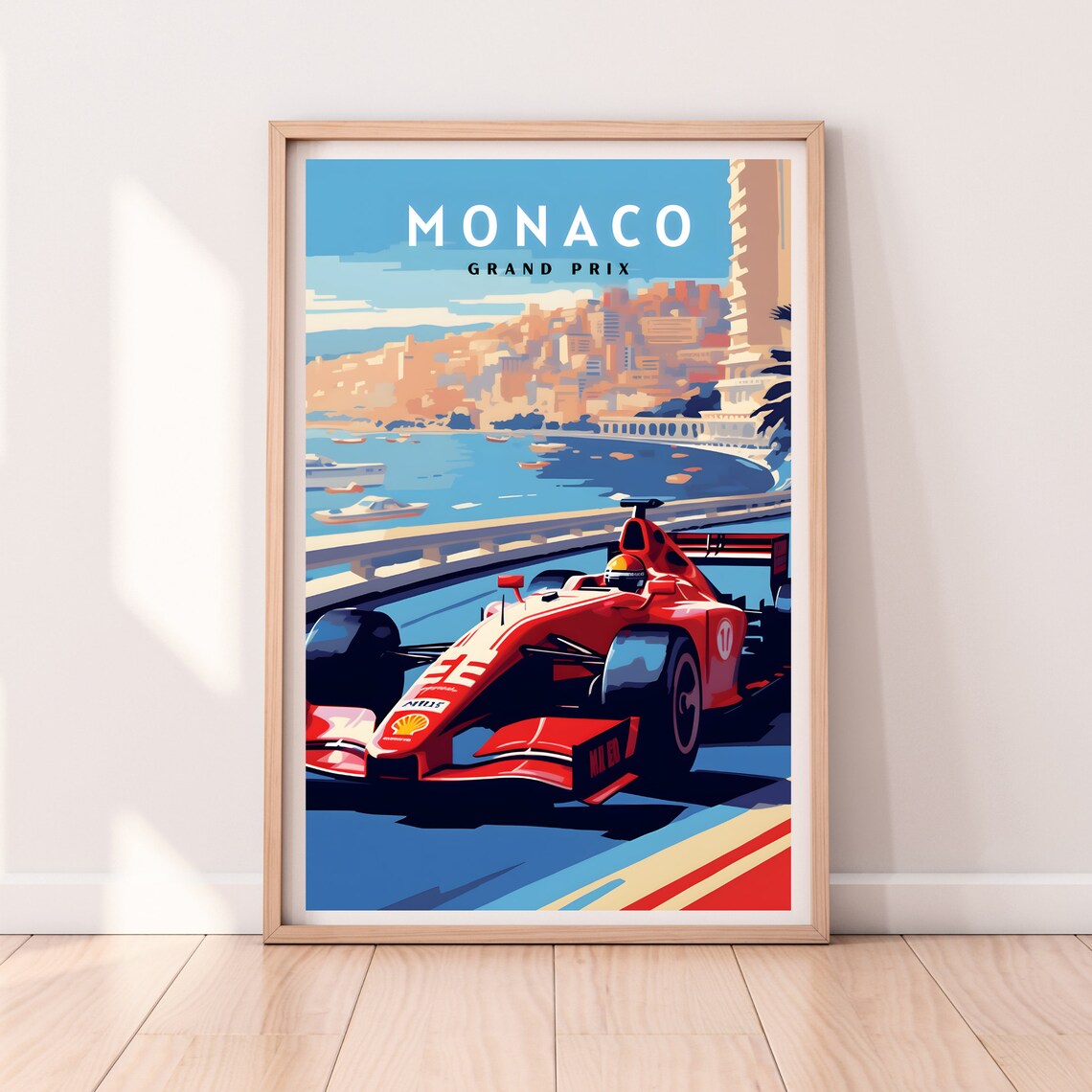 Monaco Grand Prix Travel Poster, Monaco Wall Art - Image 2