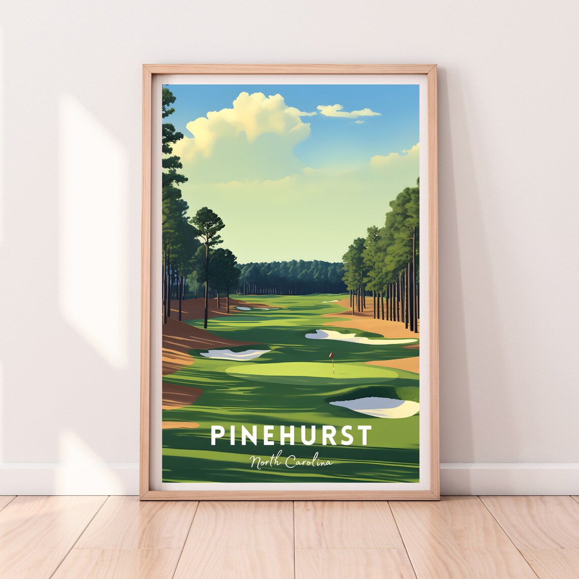 Pinehurst Golf Course Poster, Pinehurst Resort Print