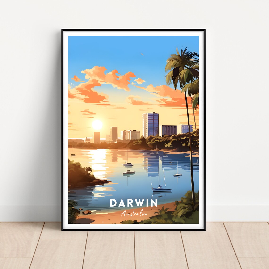 Darwin Australia Travel Poster, Travel Poster