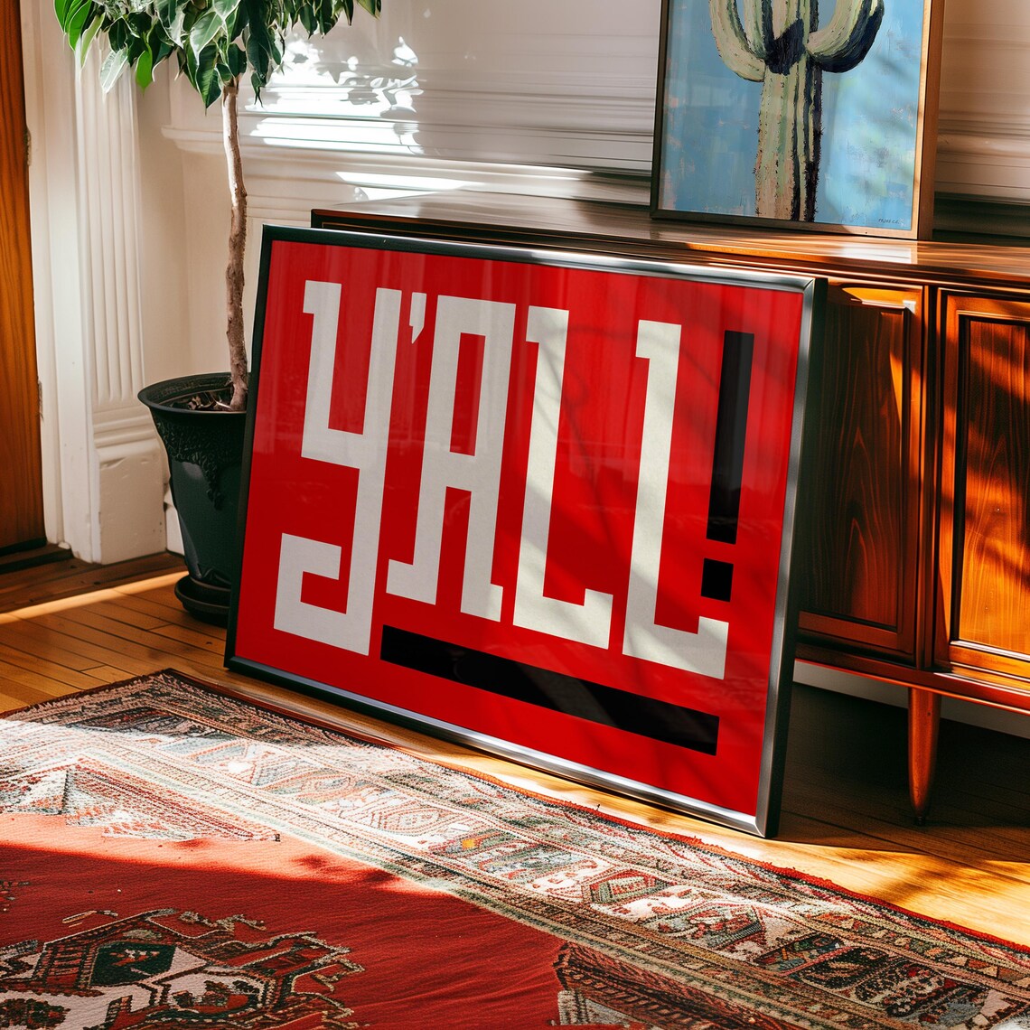 Southern Y'all Art Print, Southern Culture Charm