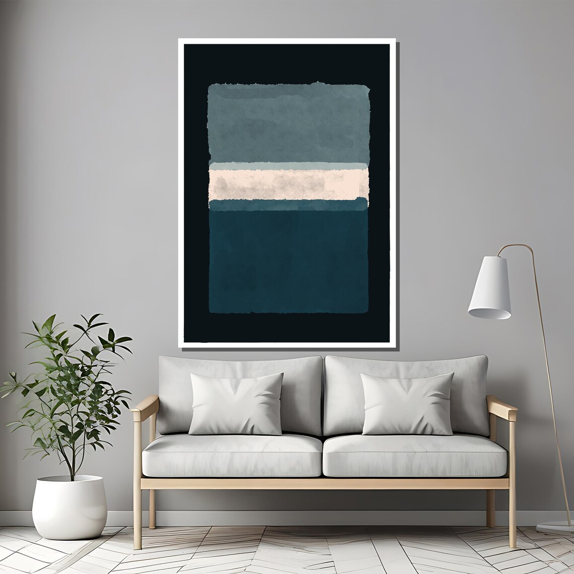 Mark Rothko Painting, Elegant Abstract Art Gift - Image 2