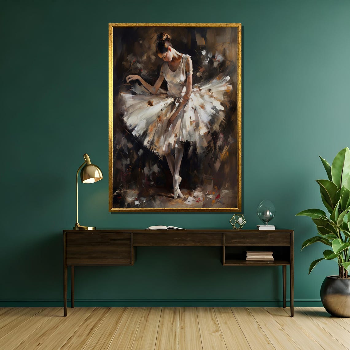 Graceful Ballet Dancer Painting Elegant Wall Art Gift For Dance Lovers Modern Home Decor Stylish Artistic Gift - Image 5