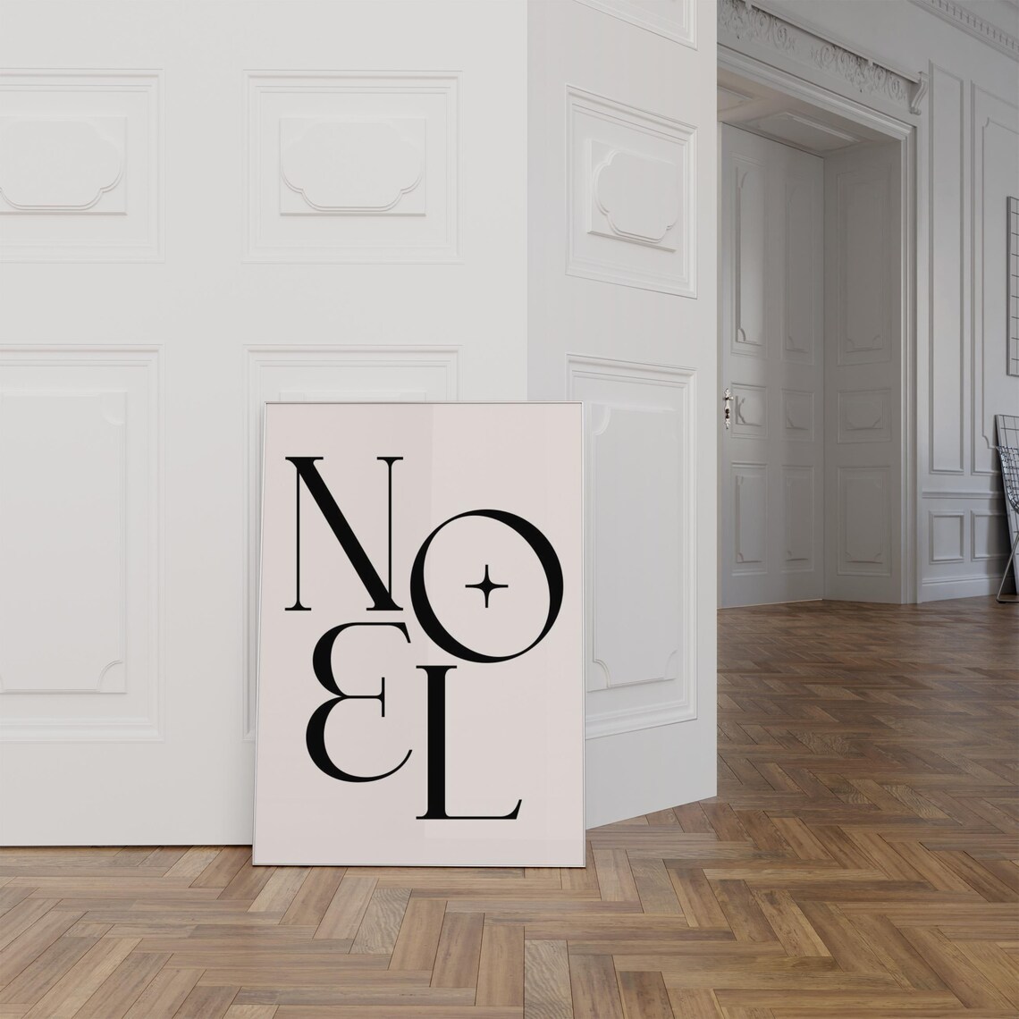 Noel Trendy Christmas Typography Art Print - Image 3