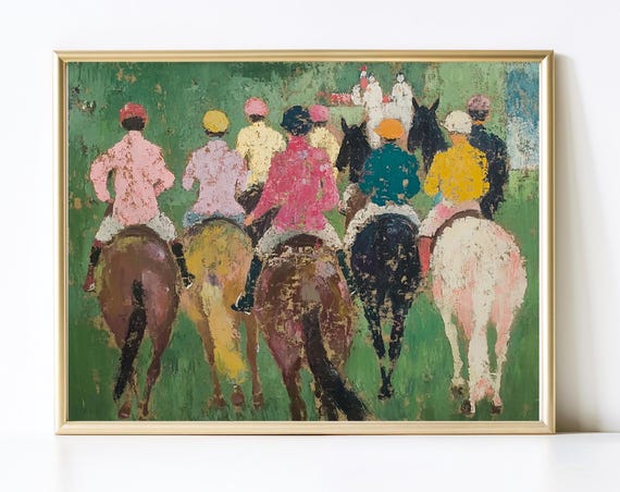 Abstract Equestrian Print, Modern Horse Art