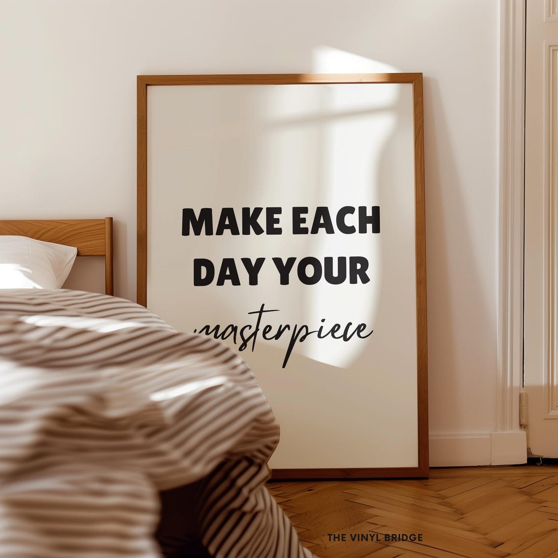 Make Each Day Your Masterpiece Bold Motivational Quote Poster - Image 2