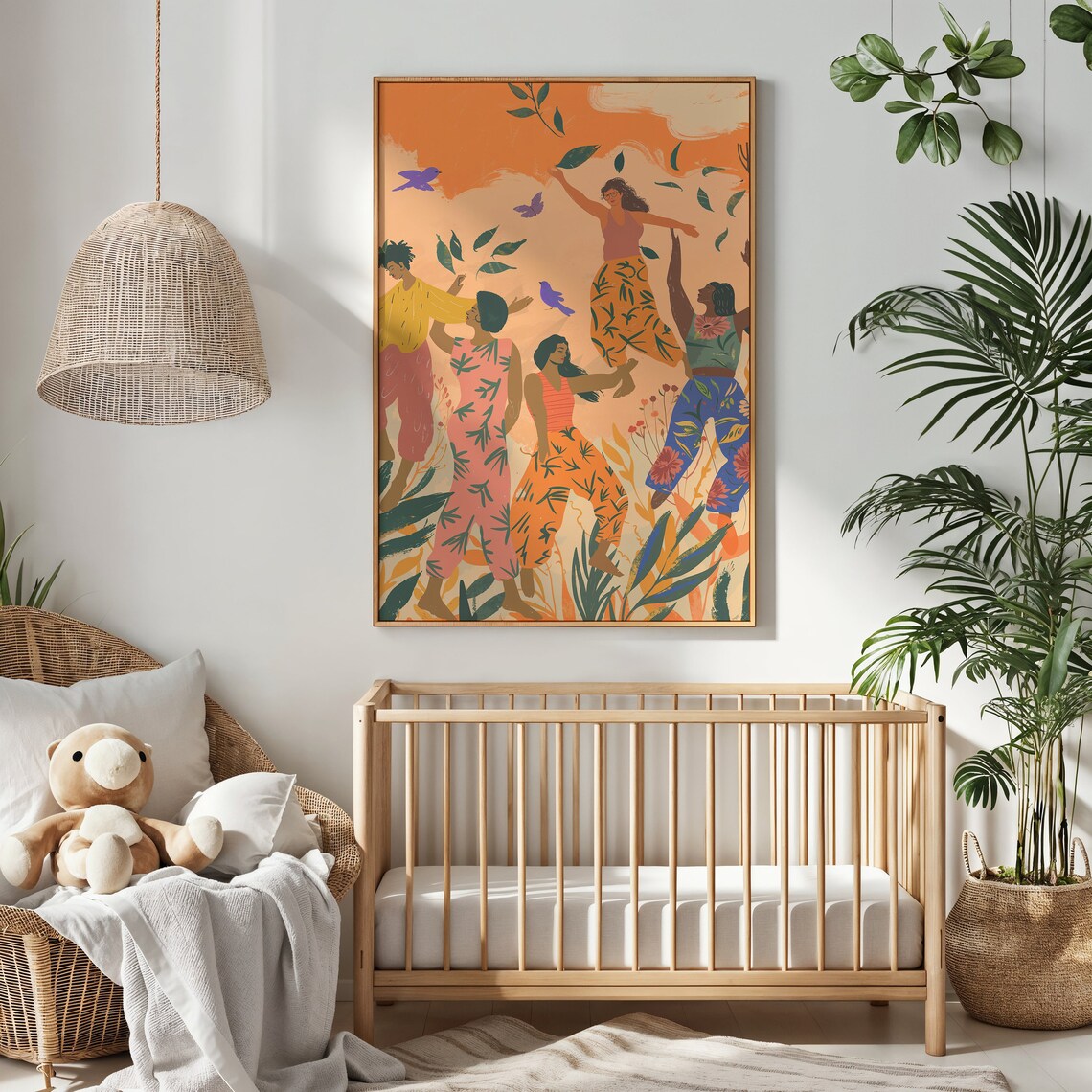Multicultural Dance Celebration, Kids Room Decor - Image 2