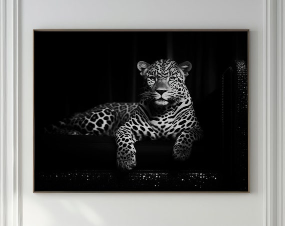 Leopard Fashion Print, Black And White Apartment Decor