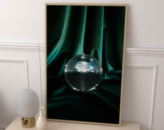 Disco Ball Decor Groovy Retro Poster Print
