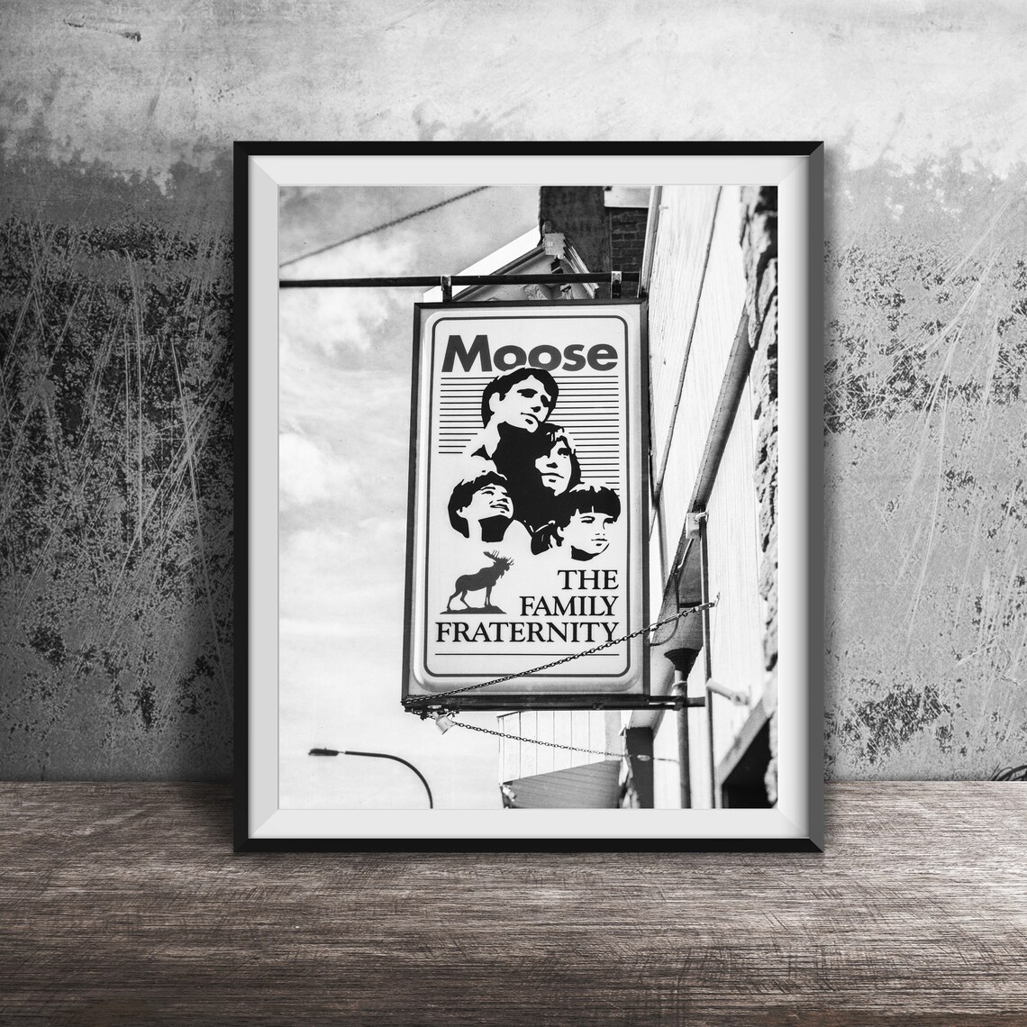 Moose The Family Fraternity Vintage Sign Portrait Art Poster - Image 2
