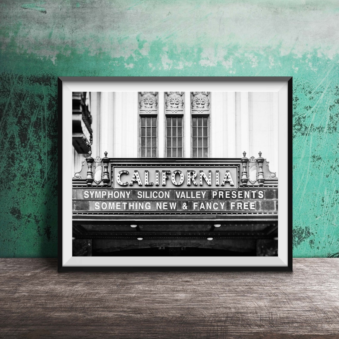 California Theatre Marquee Symphony Silicon Valley Photography Poster - Image 2