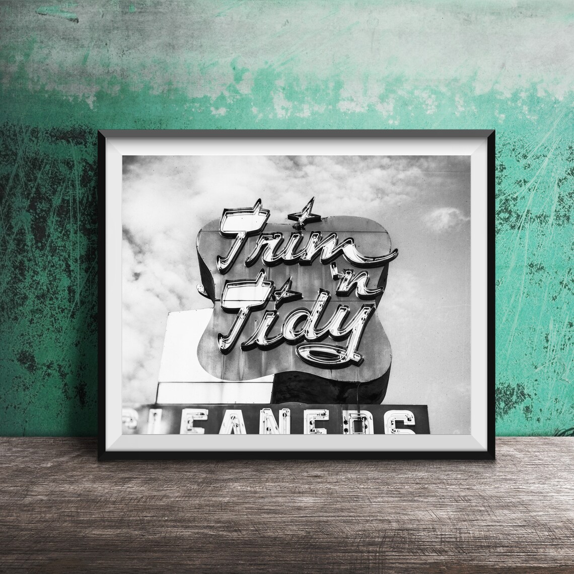 Trim Tidy Cleaners Vintage Laundry Room Art Print - Image 2