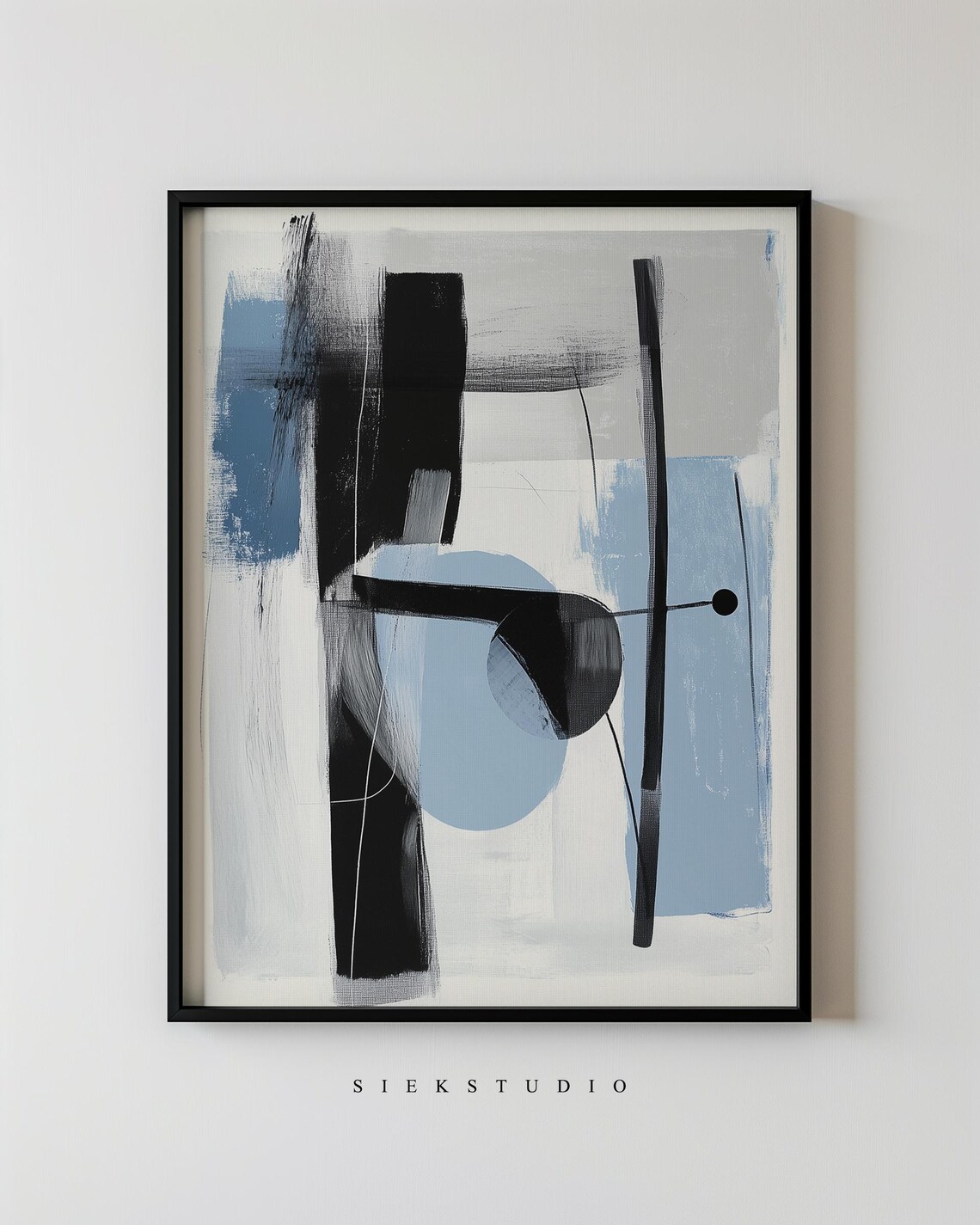 Abstract Geometric Minimalist Art Print, Modern Decor