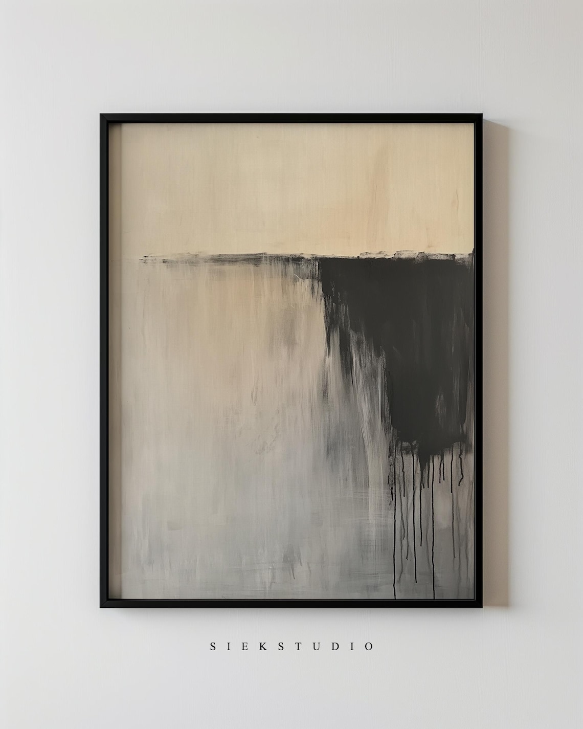 Abstract Expressionist Drip Painting, Wall Art Print