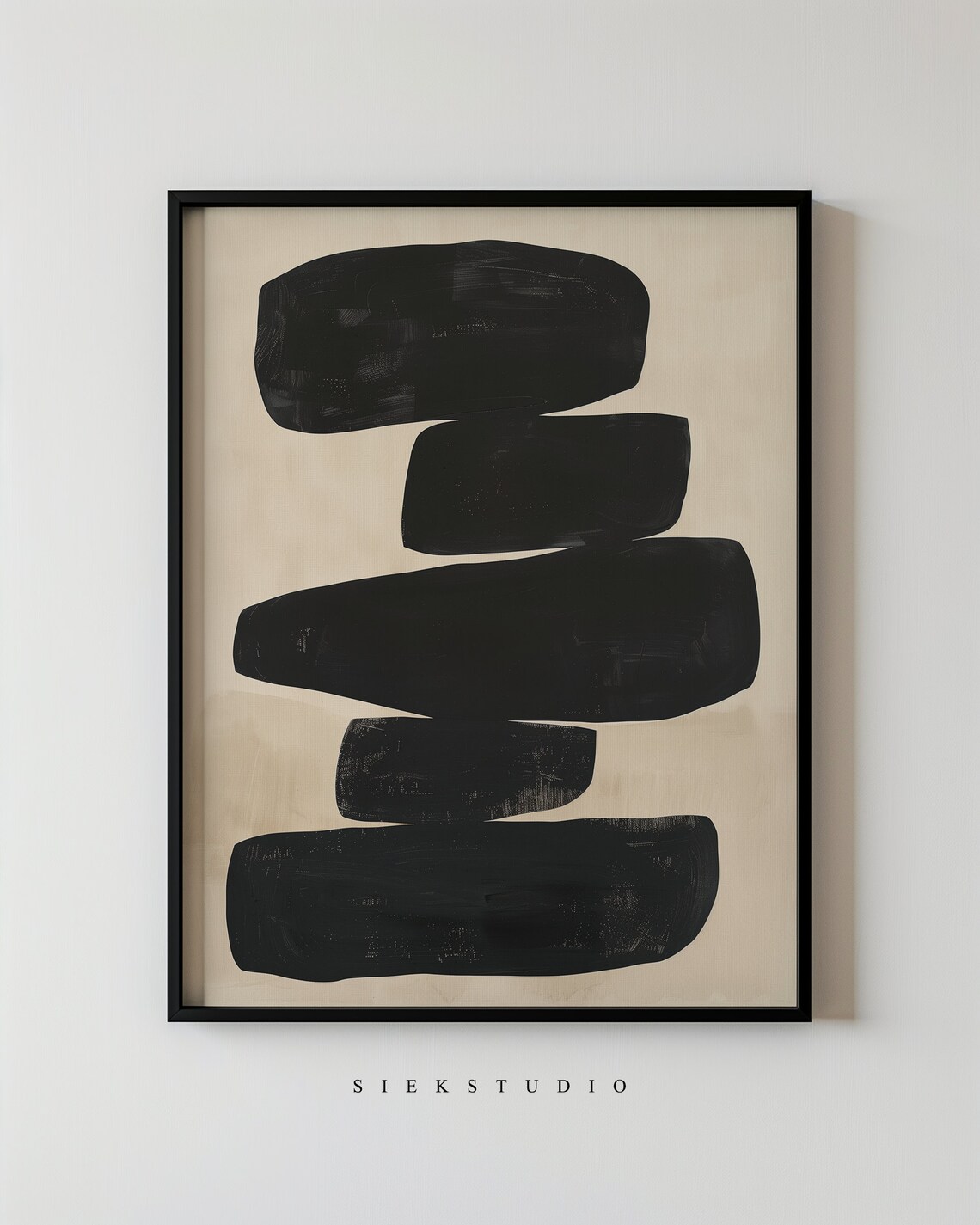 Minimalist Rock Shape Geometric Art Print
