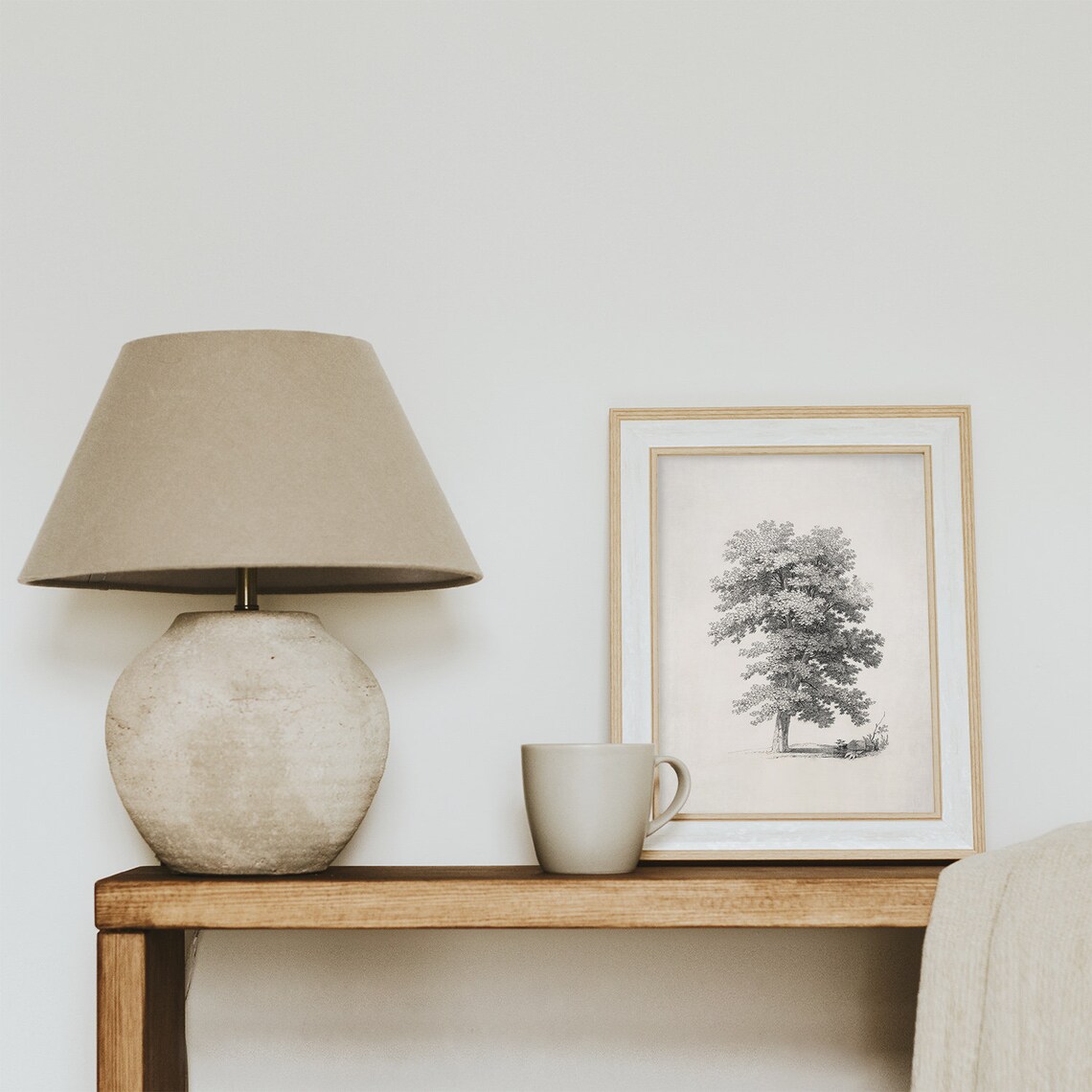 Vintage Tree Sketch Print, Neutral Farmhouse Decor - Image 3