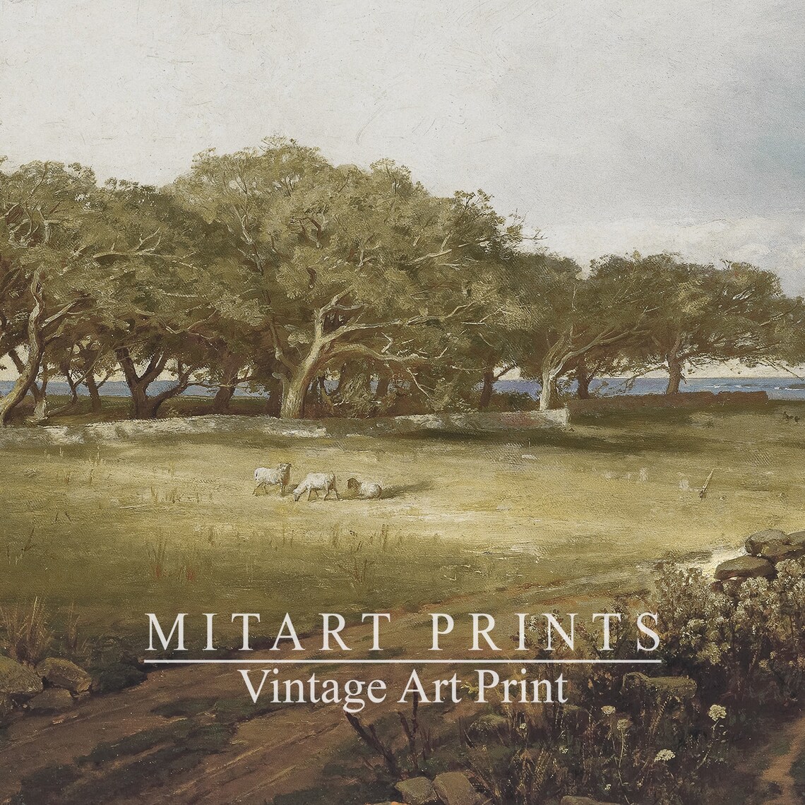 Spring Meadow Vintage French Country Art Print - Image 4