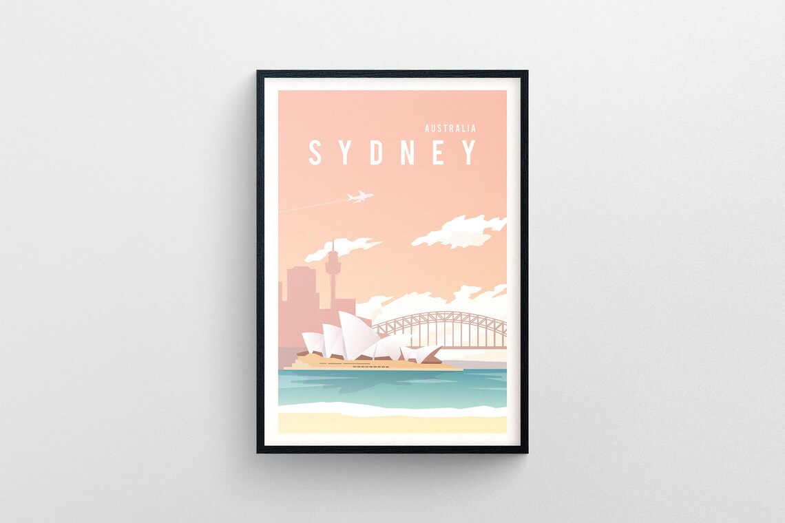 Sydney Australia Travel Poster, Gallery Wall Art - Image 6