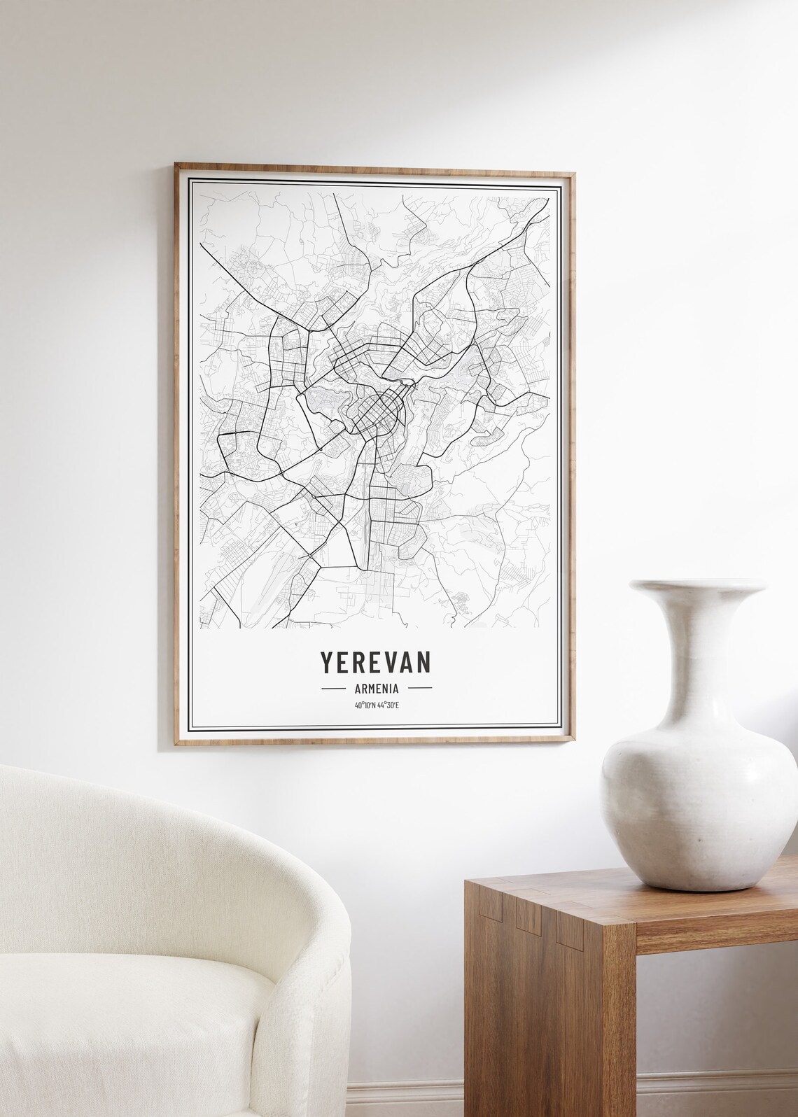 Yerevan Armenia Map Poster, City Coordinates - Image 5