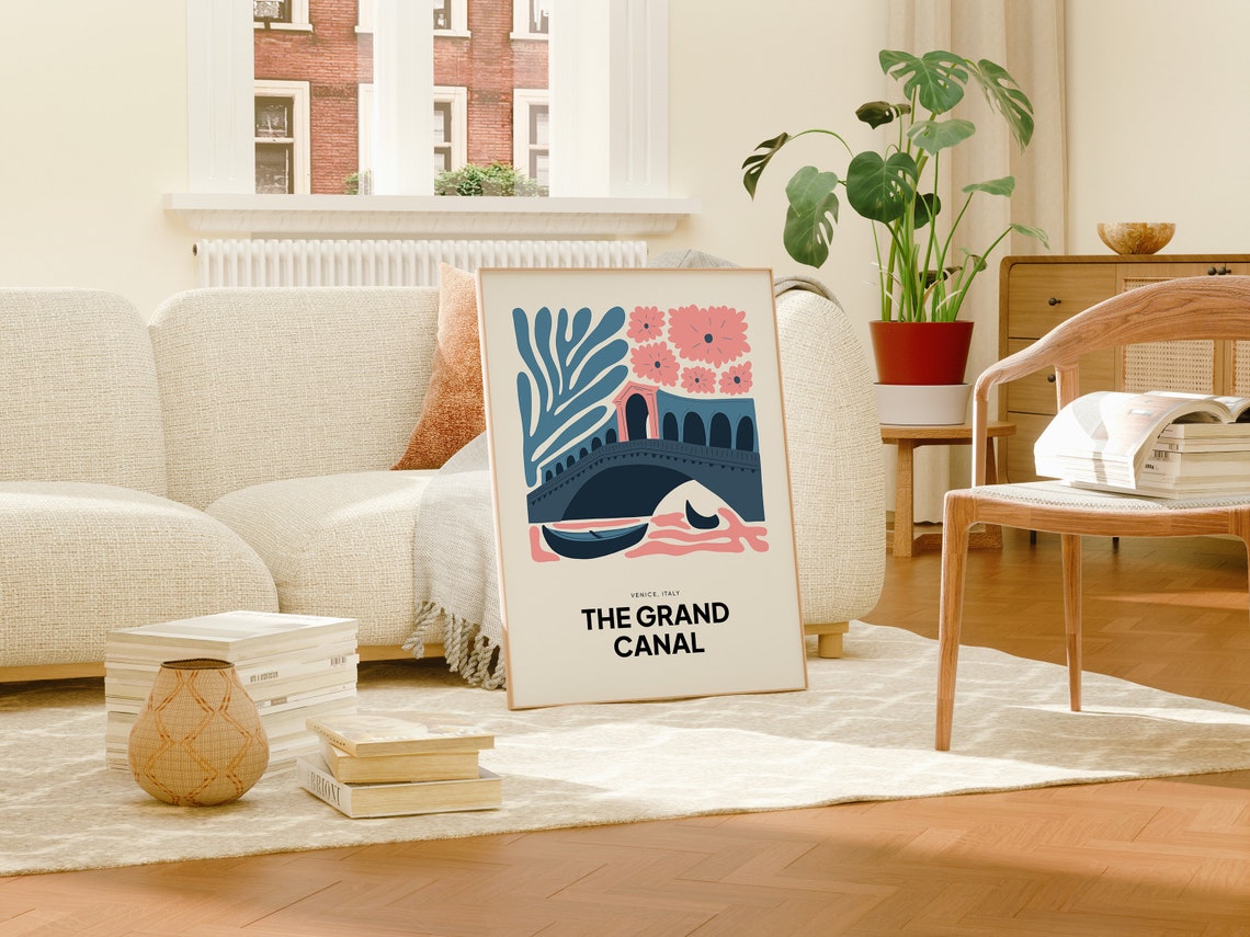 The Grand Canal Poster The Grand Canal Venice Italy Print The Grand Canal Travel Poster The Grand Canal Venice Italy Exhibition - Image 3