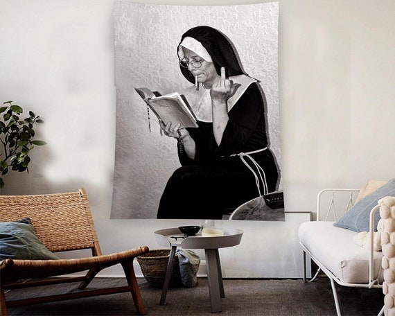 Priest Tapestry Tapestry Wall Hanging Wall Hanging Decor Collage Tapestry Gift Gothic Art Tapestry Aesthetic Tapestry Abstract Wall