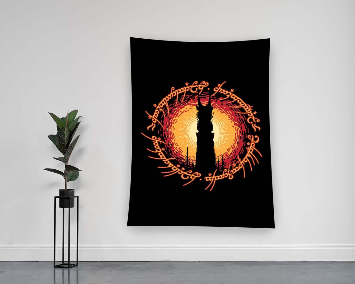 Lord Of The Rings Barad Dur Eye Of Sauron Dark Tower Fantasy Poster