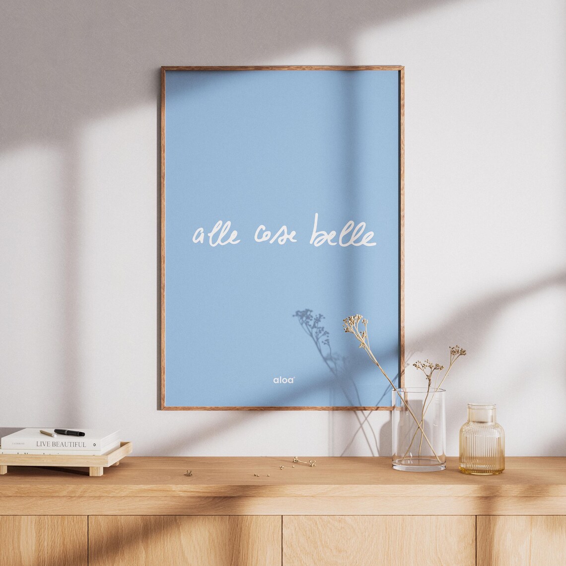 Minimalist Typography Poster, Modern Home Office